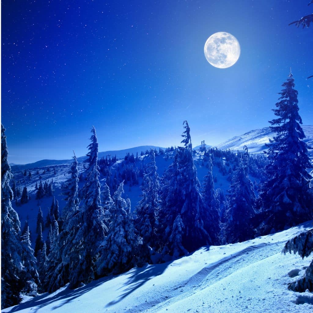 December's full moon - a cold moon