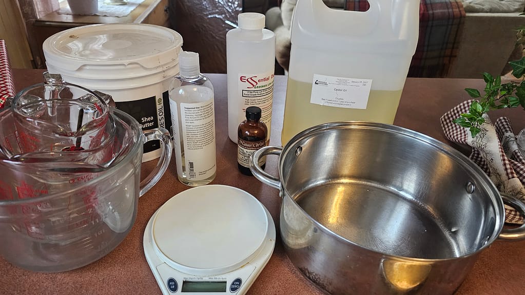 equipment needed for making plantain soap