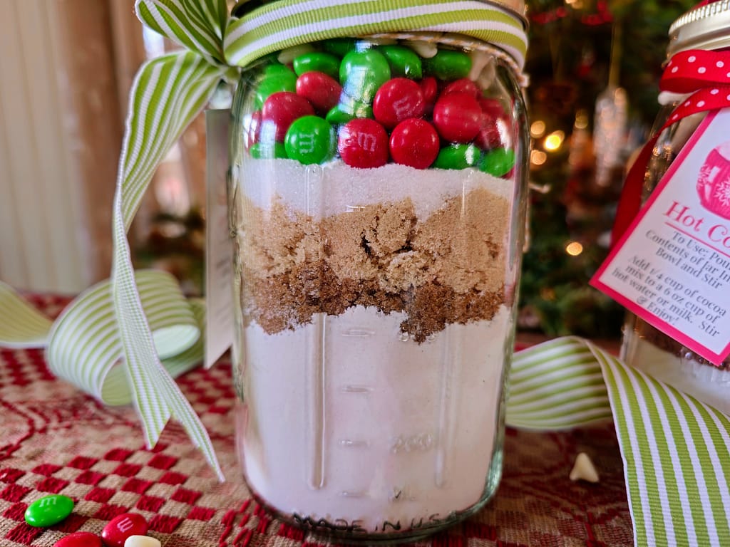 christmas cookies in a jar